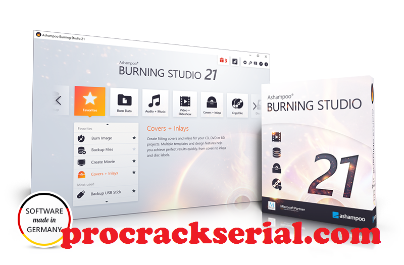 Ashampoo Burning Studio Crack v23.2.58 + Activation Key Free Download 2022