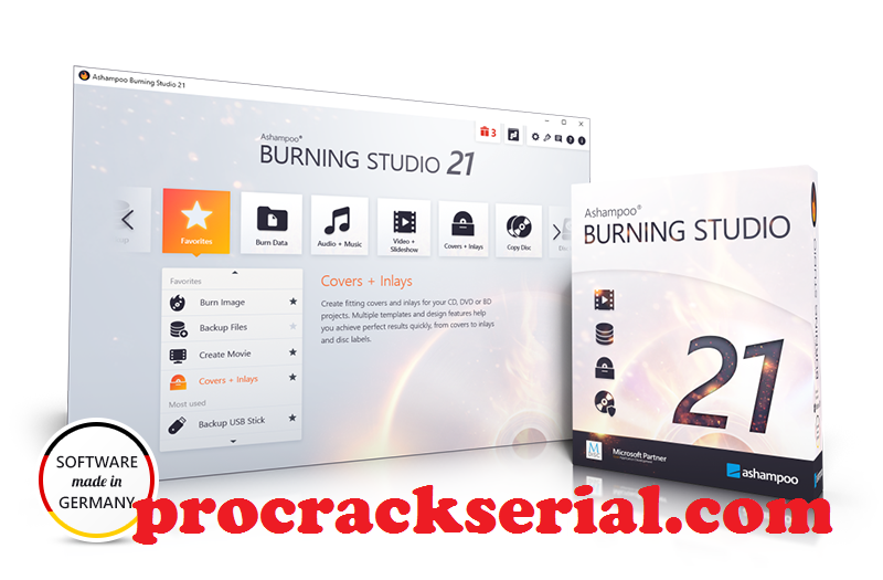 Ashampoo Burning Studio Crack 23.2.58 & Activation Key [Latest] 2022