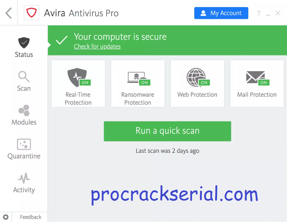 Avira Antivirus Pro Crack 15.0.2108.2113 & Activation Code [Latest] 2022