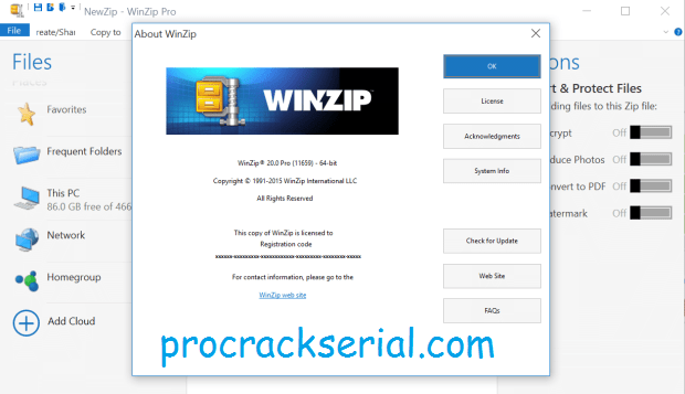WinZip Pro Crack 26.0.14610 & Registration Code [Latest] 2022