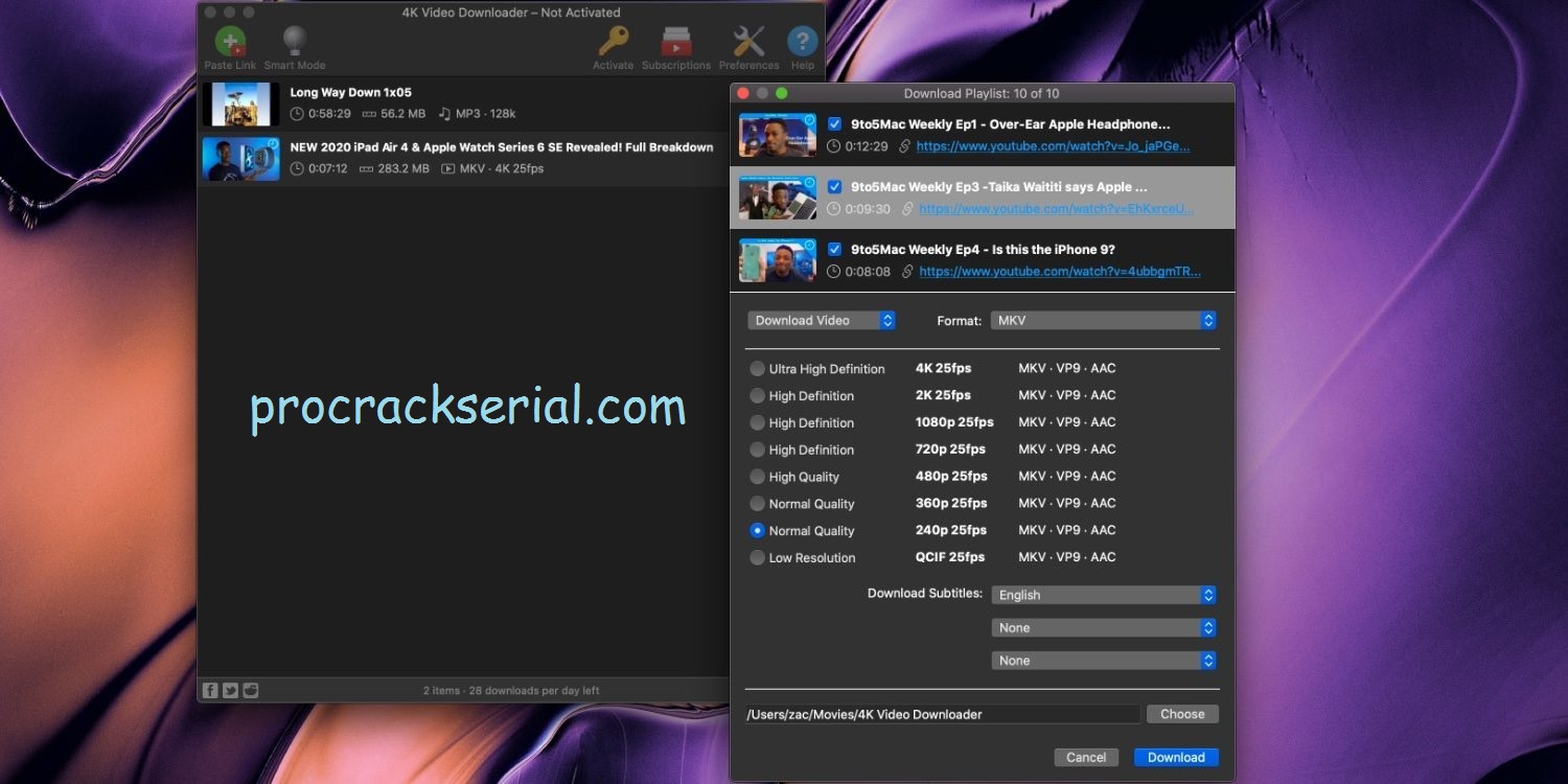 4k Video Downloader Crack 4.19.3.4700 & Registration Key [Latest] 2022