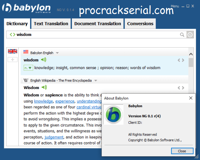 Babylon Pro NG Crack 11.0.0.29 & License Key [Latest] 2022