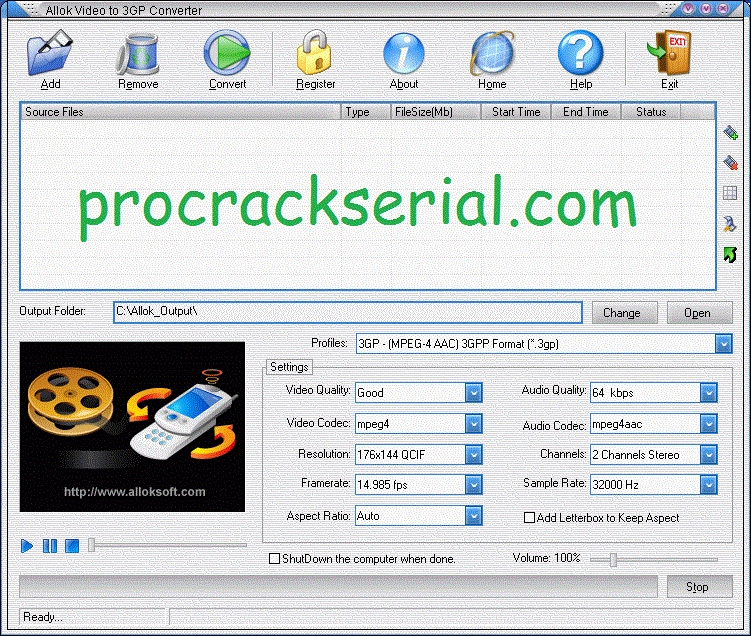 Allok Video to 3GP Converter Crack 5.1.0626 & Serial Number [Latest] 2022